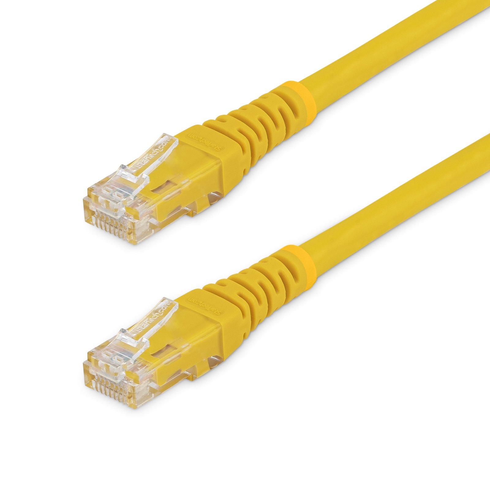 StarTech.com 15ft CAT6 Ethernet Cable - Yellow CAT 6 Gigabit Wire -250MHz 100W PoE RJ45 UTP Molded C6PATCH15YL