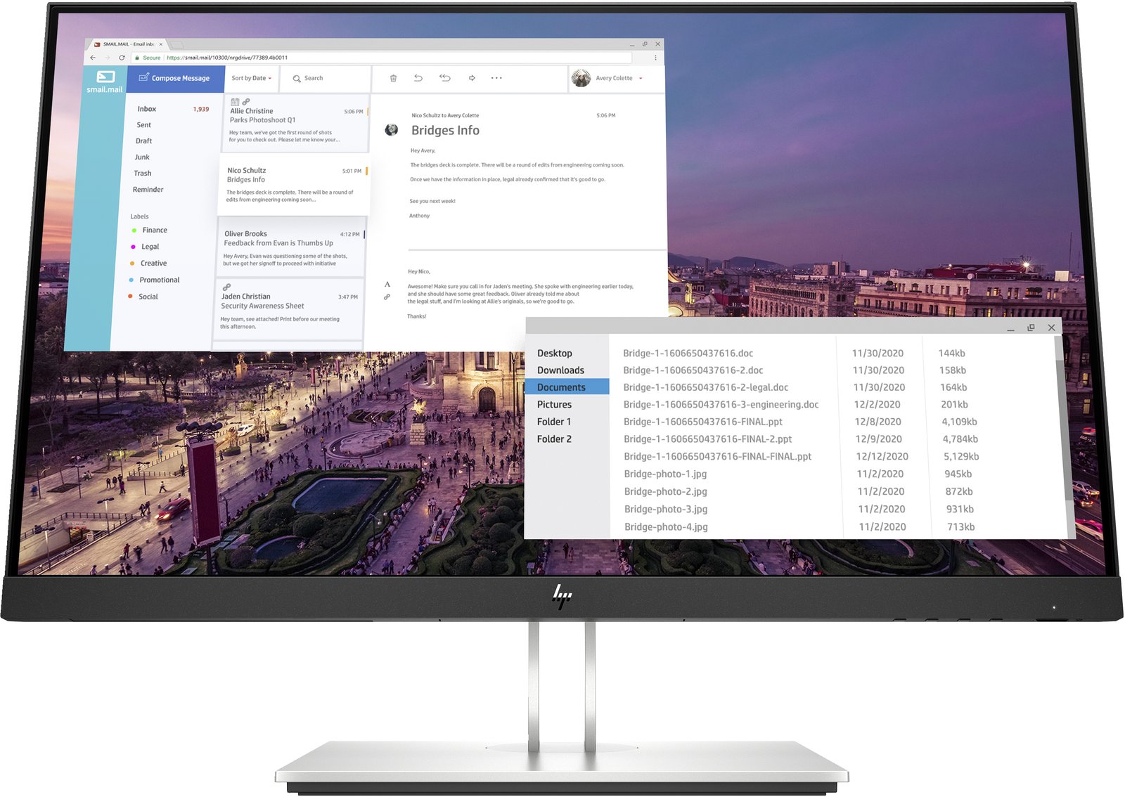 HPI SOURCING - NEW HP E-Series E23 G4 FHD Monitor computer 58.4 cm (23") 1920 x 1080 pixels Full HD 9VF96AA
