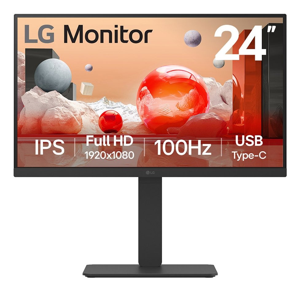 LG ELECTRONICS 24BA650 computer monitor 60.5 cm (23.8") 1920 x 1080 pixels Full HD LED Black 24BA650-B