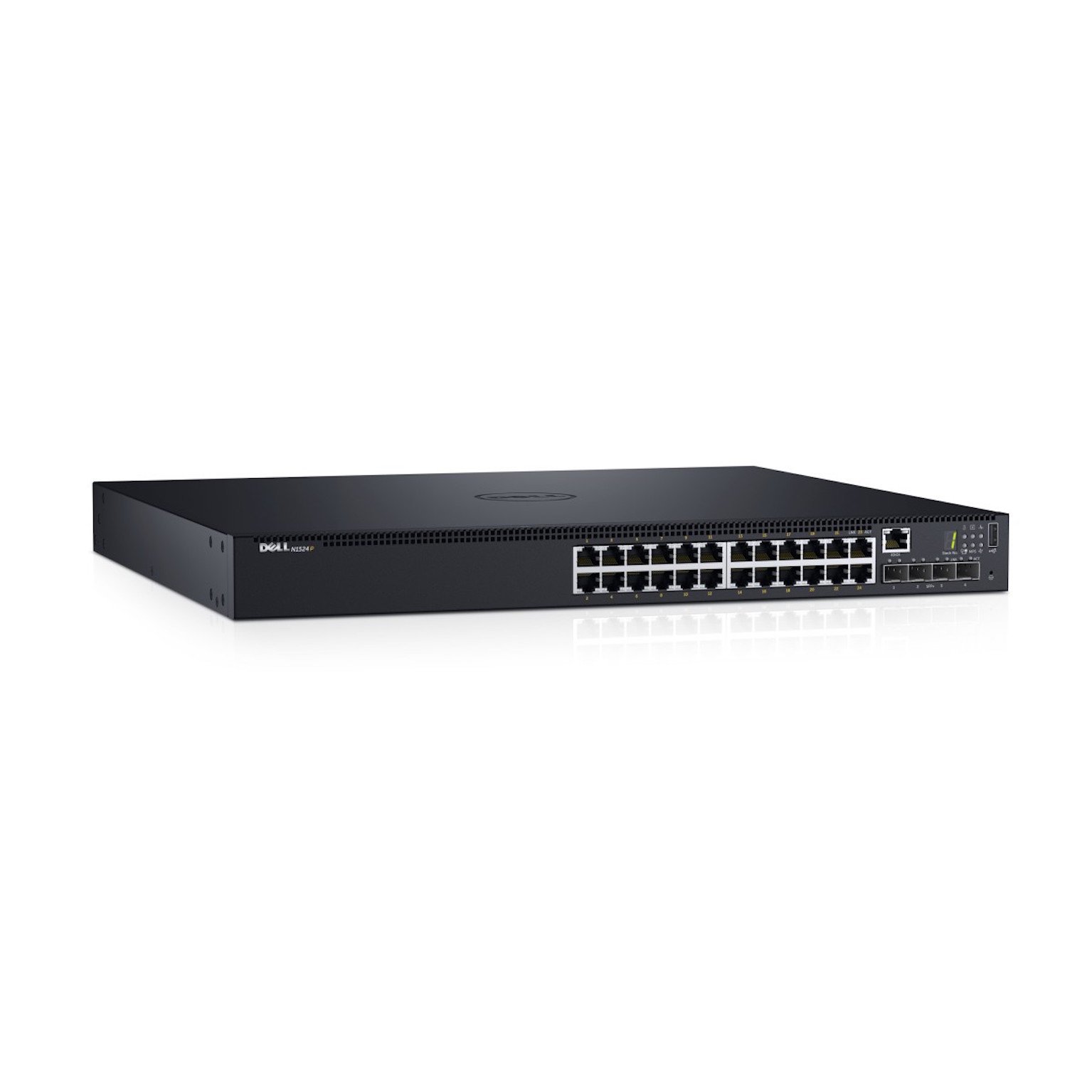 DELL SOURCING - NEW N1524P Managed L3 Gigabit Ethernet (10/100/1000) Power over (PoE) 1U Black 210-AEVY