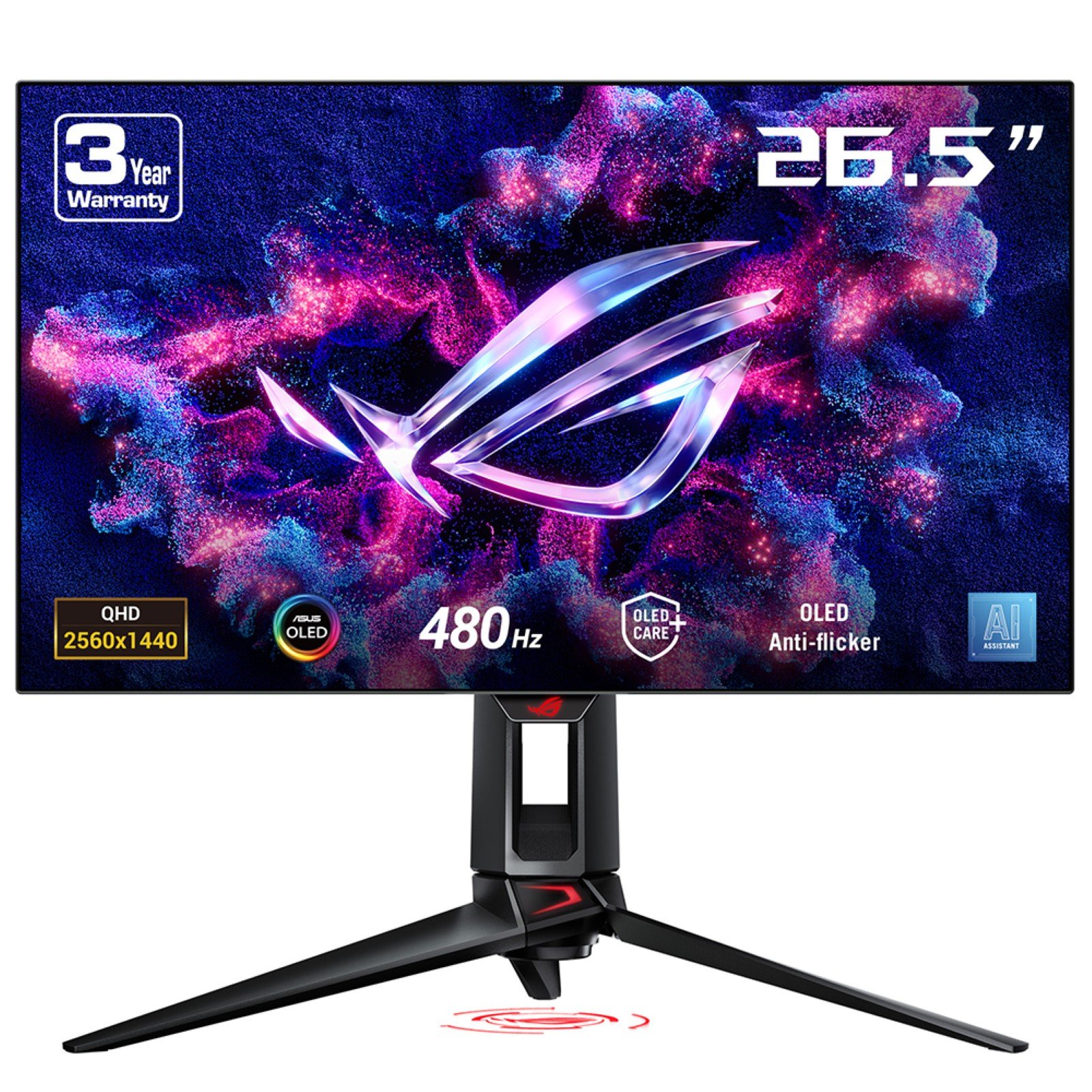 ASUS - DISPLAY ROG Swift OLED PG27AQDP computer monitor 67.3 cm (26.5") 2560 x 1440 pixels Quad HD