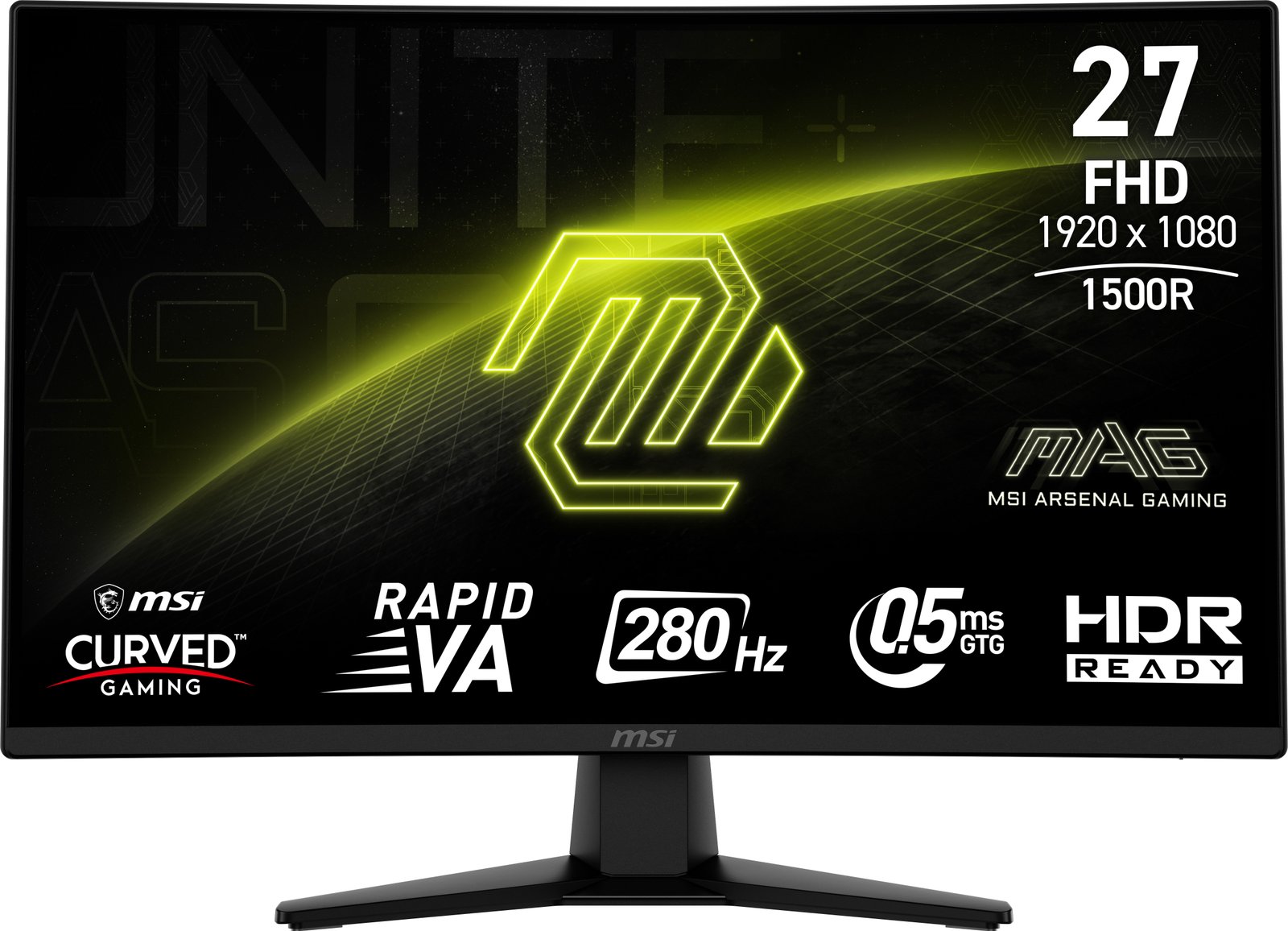 MSI - MONITORS MAG 274CXF computer monitor 68.6 cm (27") 1920 x 1080 pixels Full HD Black MAG274CXF