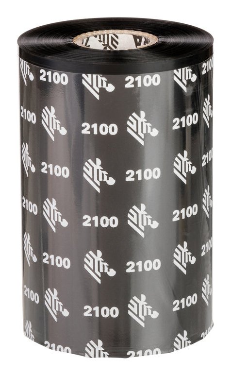 ZEBRA PRINT S1 - SUPPLIES 2100 Wax thermal ribbon Black 02100BK15690