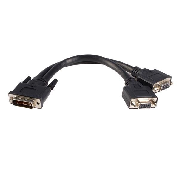 StarTech.com 8in LFH 59 Male to Dual Female VGA DMS Cable DMSVGAVGA1