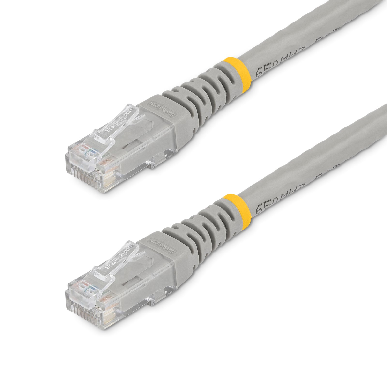 StarTech.com 5ft CAT6 Ethernet Cable - Gray CAT 6 Gigabit Wire -250MHz 100W PoE RJ45 UTP Molded C6PATCH5GR