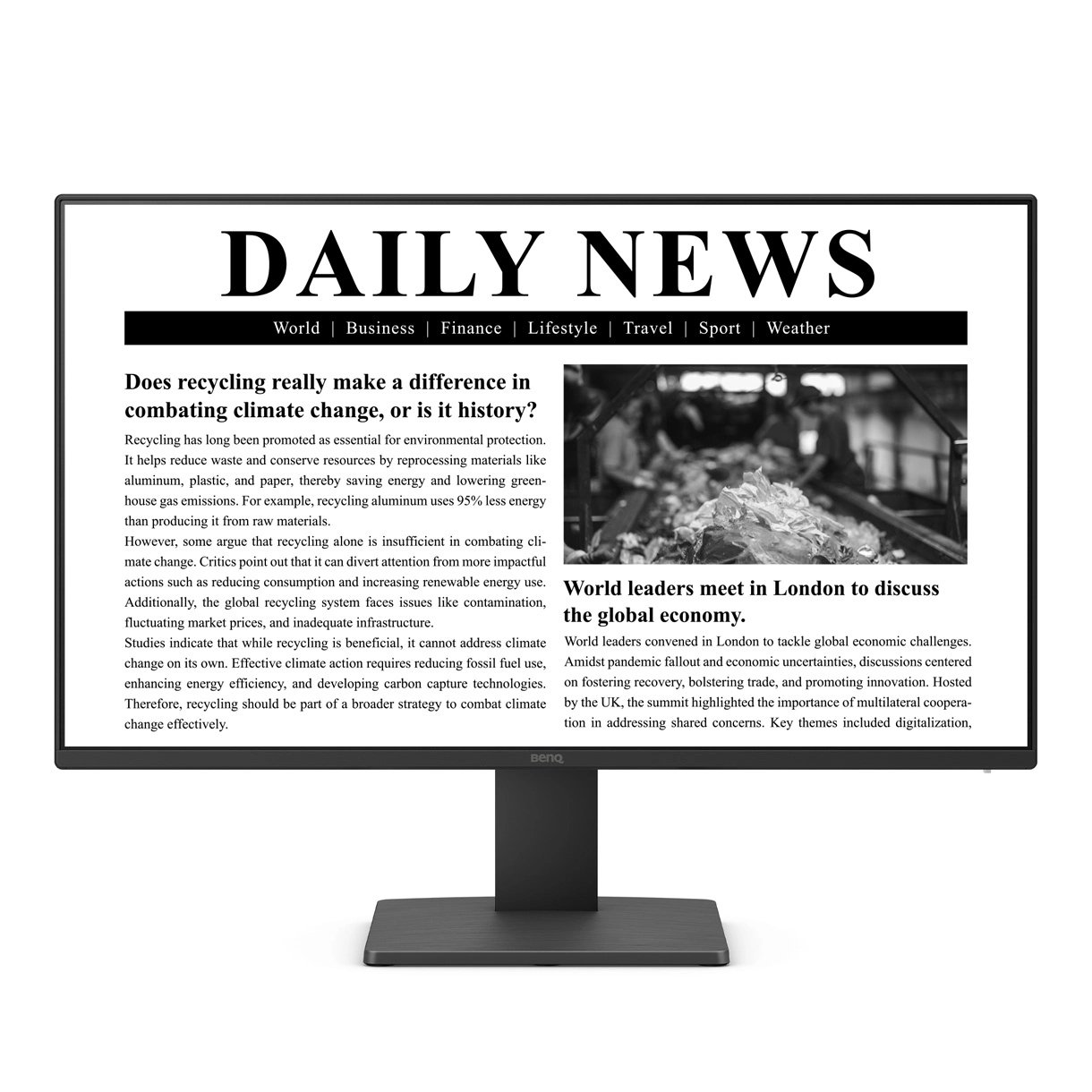 BENQ LCD MONITORS GW2491 computer monitor 60.5 cm (23.8") 1920 x 1080 pixels Full HD LED Black