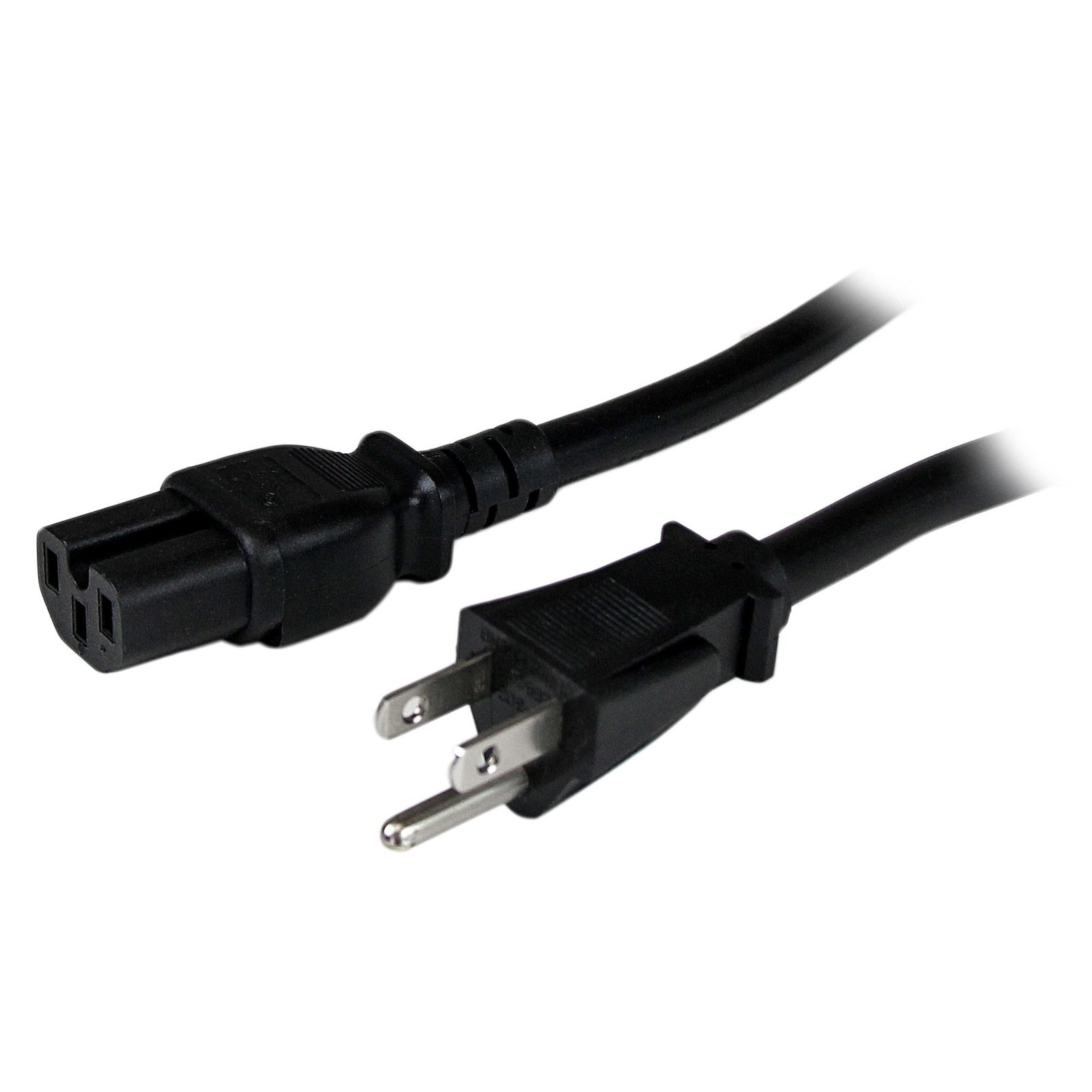 StarTech.com 4ft (1.2m) Heavy Duty Power Cord, NEMA 5-15P to C15 AC 15A 125V, 14AWG, Replacement PXT515C154