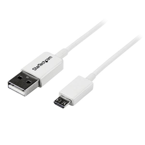 StarTech.com 0.5m White Micro USB Cable - A to B USBPAUB50CMW