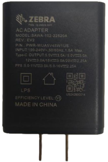 ZEBRA ENTERPRISE MCD-A1 PWR-WUA5V45W1US handheld mobile computer accessory Battery charger