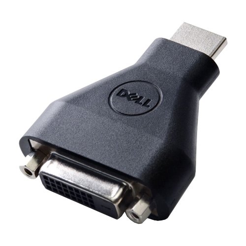 DELL SOURCING - NEW 492-11681 cable gender changer 19-pin HDMI-A M 24-pin DVI FM Black