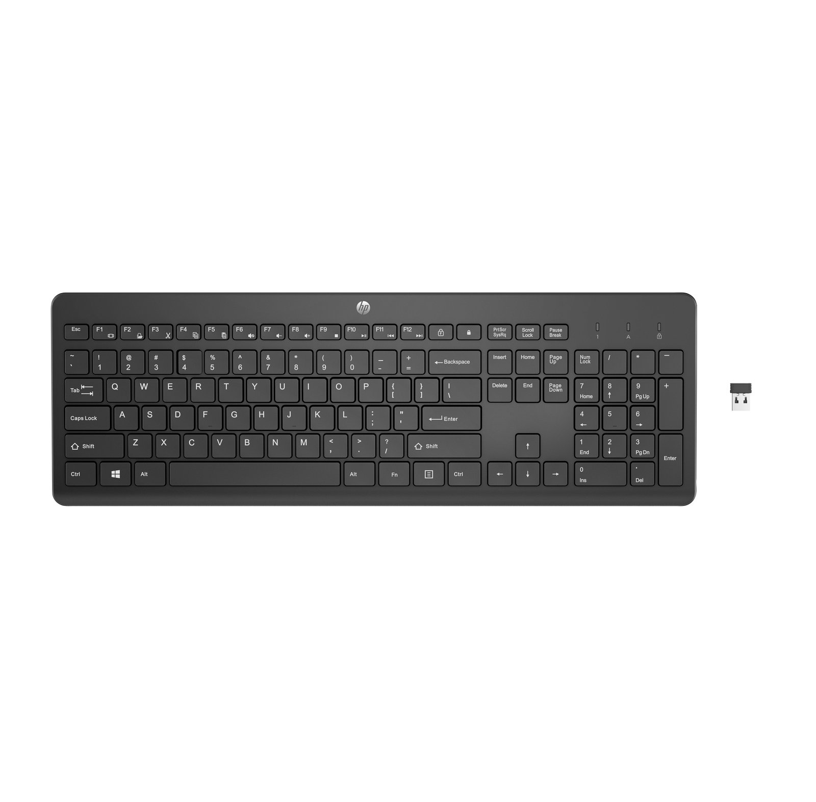 HPI SOURCING - NEW HP 230 WL BLK KBD US keyboard Universal RF Wireless Black 3L1E7AA#ABA