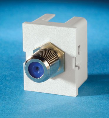 LEGRAND - DATA TracJack Module F Connector F/F, Cloud White 63700006-88