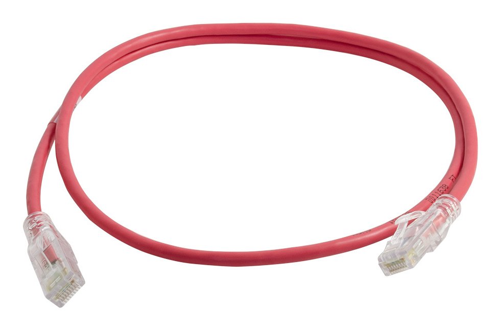LEGRAND - DATA 28AWG Reduced Diameter CAT 6 channel cord, red, 9' RDC609-02