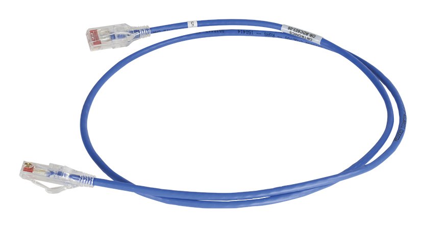 LEGRAND - DATA 28AWG Reduced Diameter CAT 6 channel cord, Blue, 13' RDC613-06