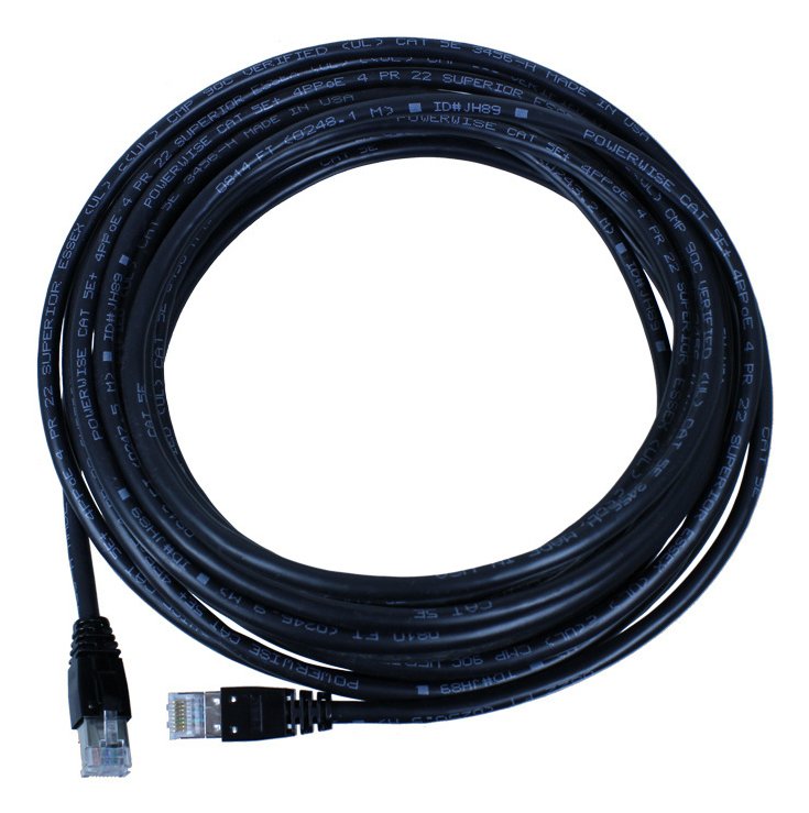 LEGRAND - DATA Powerwise networking cable Black 4.57 m Cat5e U/UTP (UTP) Round PW5EP15DB-00