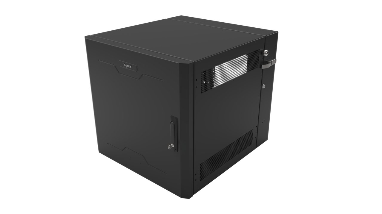 LEGRAND - DATA SWMR12RUSD-26-26 rack cabinet 12U Wall mounted Black