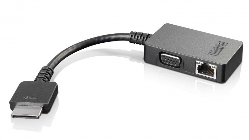 LENOVO DCG SOURCING 4X90J31060 cable gender changer OneLink+ VGA/RJ45 Black