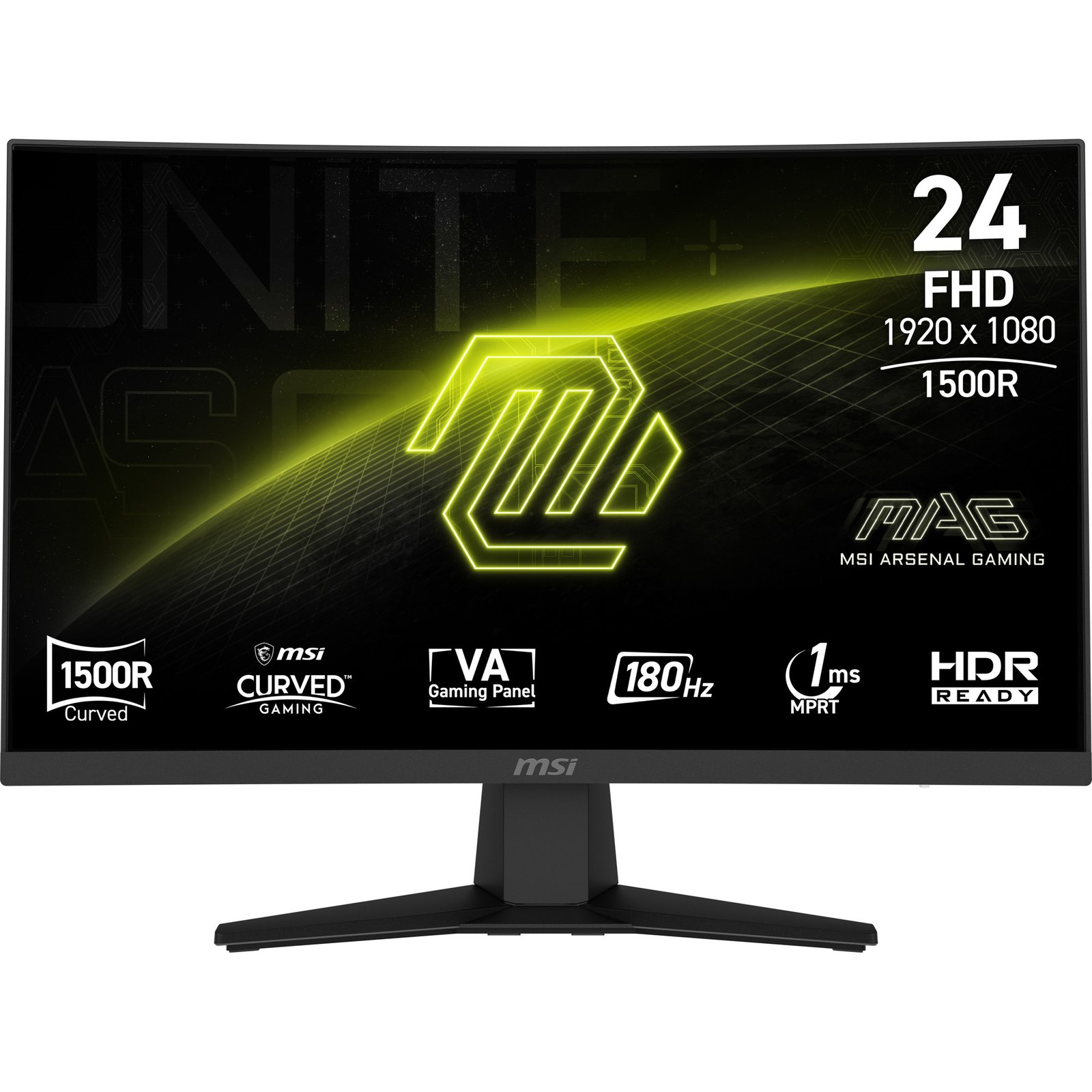 MSI - MONITORS MAG 244C computer monitor 59.9 cm (23.6") 1920 x 1080 pixels Full HD LCD Black MAG244C