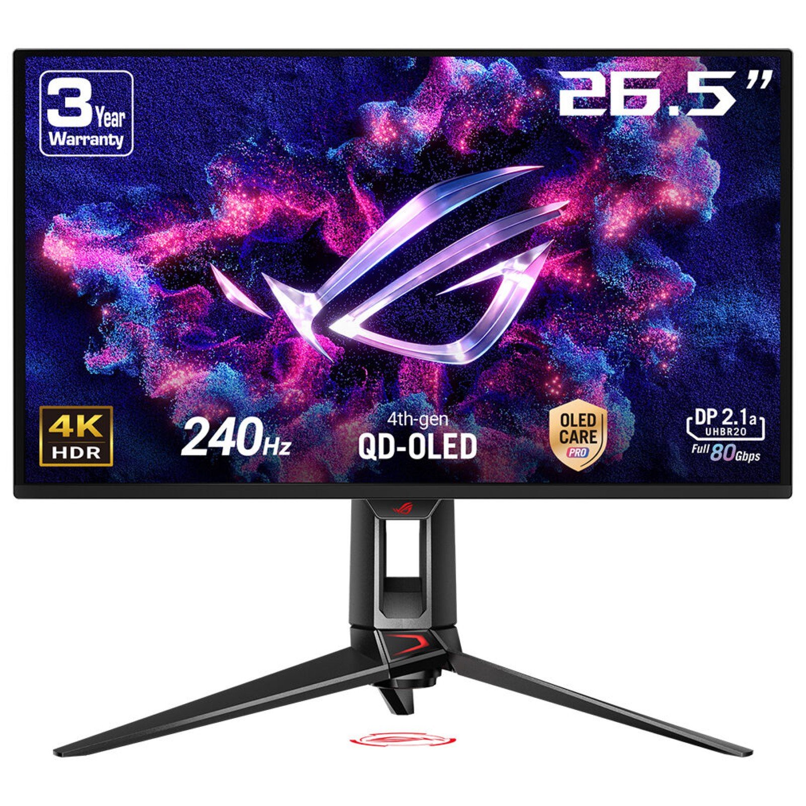ASUS - DISPLAY ROG Swift OLED PG27UCDM computer monitor 67.3 cm (26.5") 3840 x 2160 pixels 4K Ultra