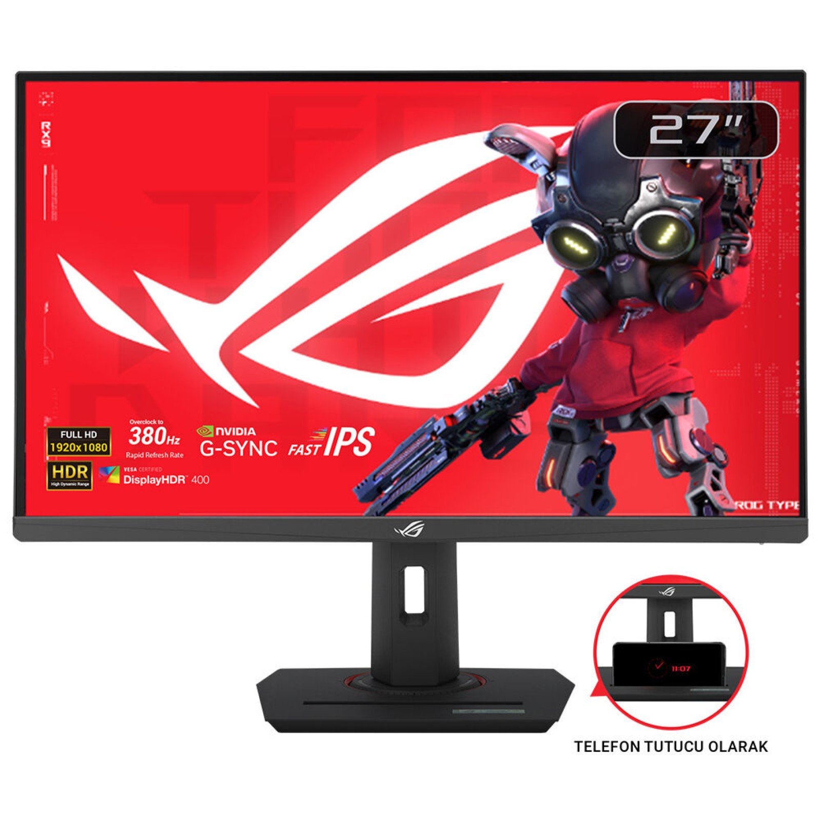 ASUS - DISPLAY ROG Strix XG279CNS computer monitor 68.6 cm (27") 1920 x 1080 pixels Full HD LCD