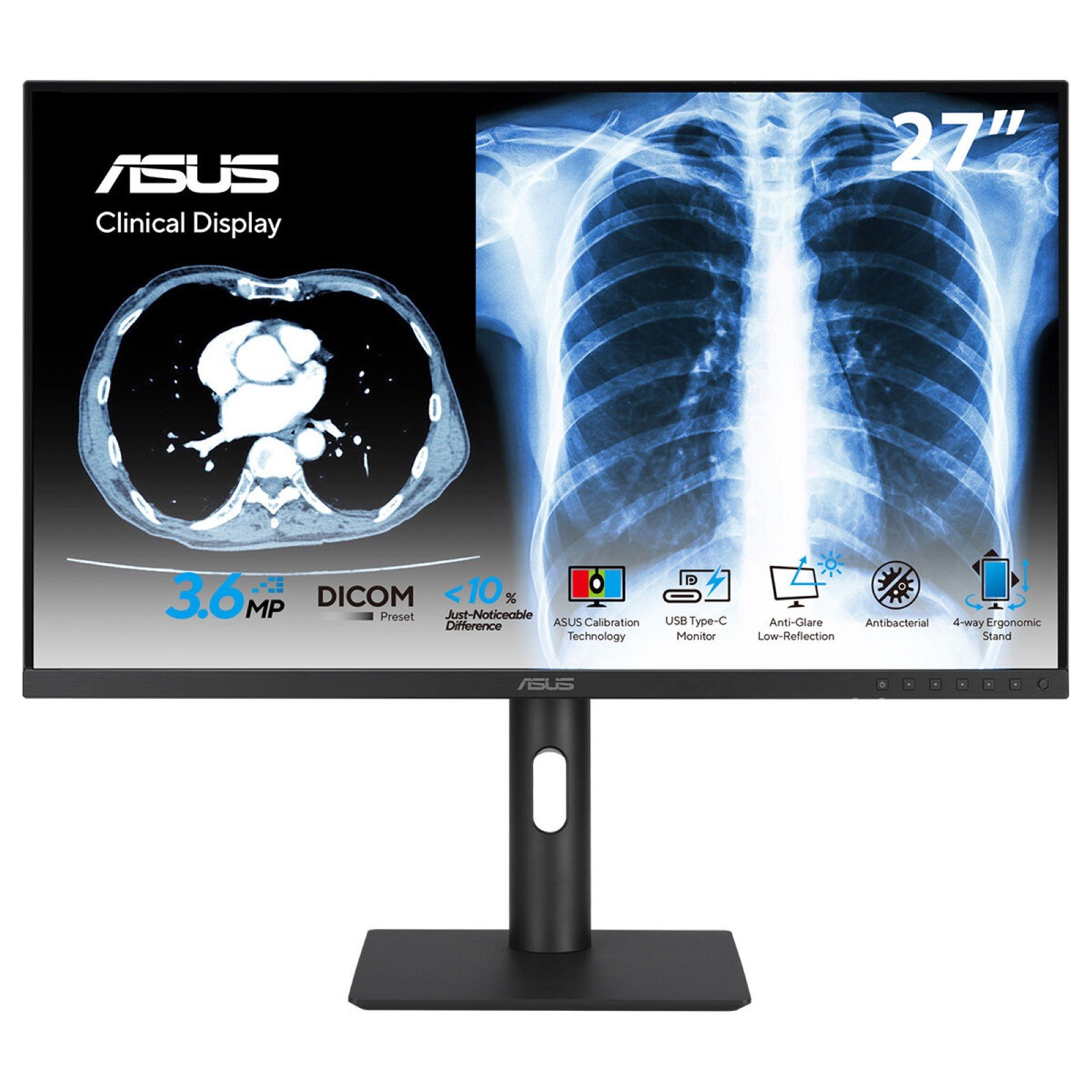 ASUS - DISPLAY MH2741A computer monitor 68.6 cm (27") 2560 x 1440 pixels Quad HD LCD Black