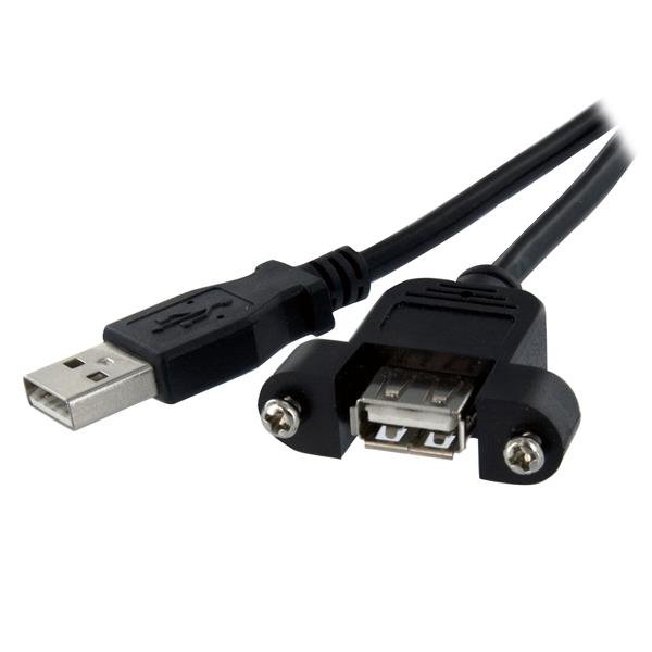 StarTech.com 3 ft Panel Mount USB Cable A to - F/M USBPNLAFAM3