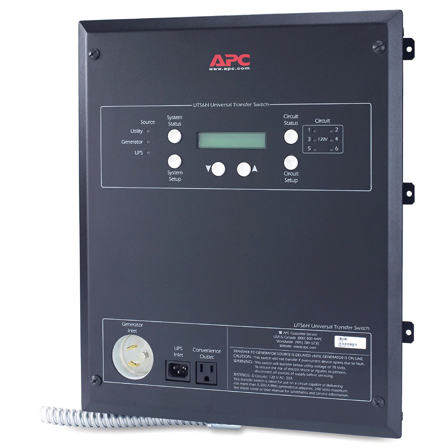 APC by Schneider Electric APC SCHNEIDER ELECT IT DIRECT SHIP UTS6H Automatic Transfer Switch (ATS)