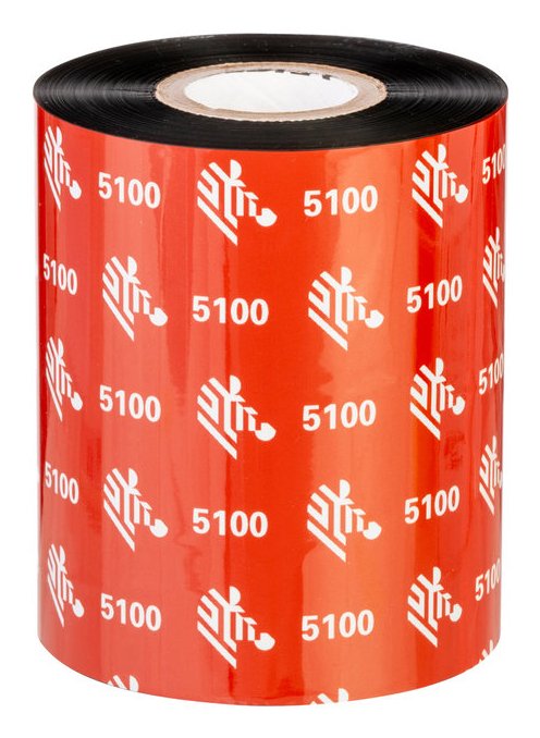 ZEBRA PRINT S1 - SUPPLIES 5100 Resin thermal ribbon Black 05100GS06407