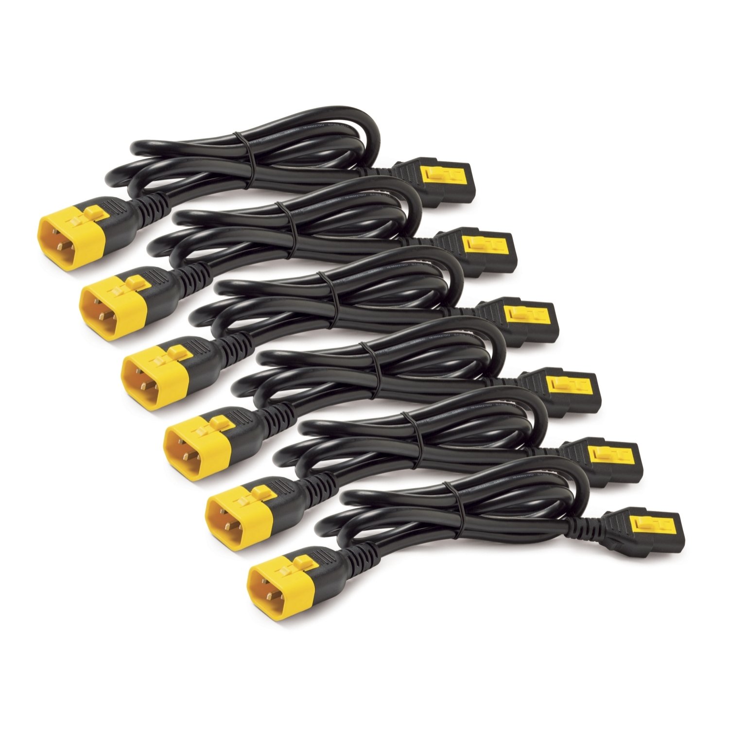 APC by Schneider Electric APC SCHNEIDER ELECT IT DIRECT SHIP Power Cord Kit (6 ea), Locking, C13 to C14, 1.2m AP8704S-WW