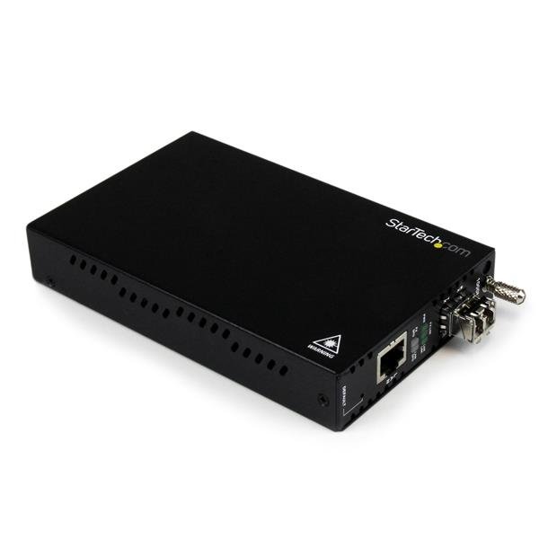 StarTech.com OAM Managed Gigabit Ethernet Fiber Media Converter - Multi Mode LC 550m - 802.3ah ET91000LCOAM