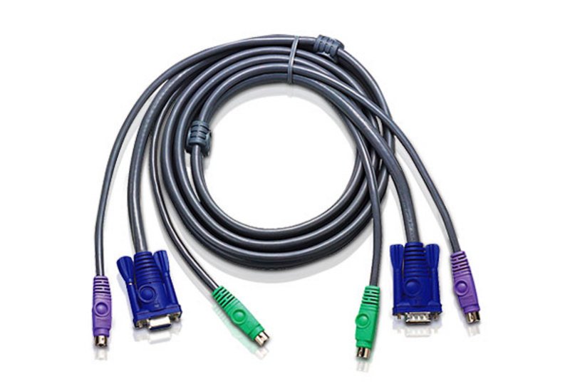 ATEN TECHNOLOGIES 4ft PS/2 KVM cable Black 1.2 m 2L5001P