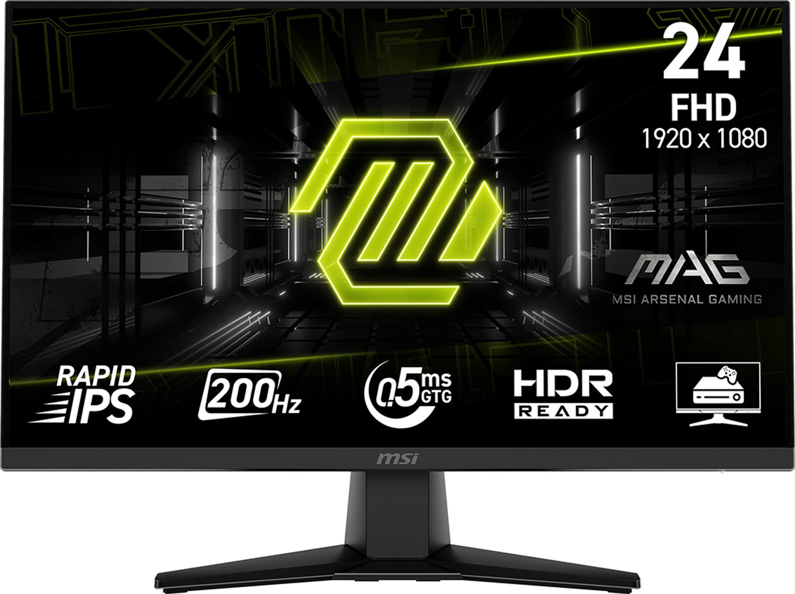 MSI - MONITORS MAG 242F computer monitor 60.5 cm (23.8") 1920 x 1080 pixels Full HD LCD Black MAG242F