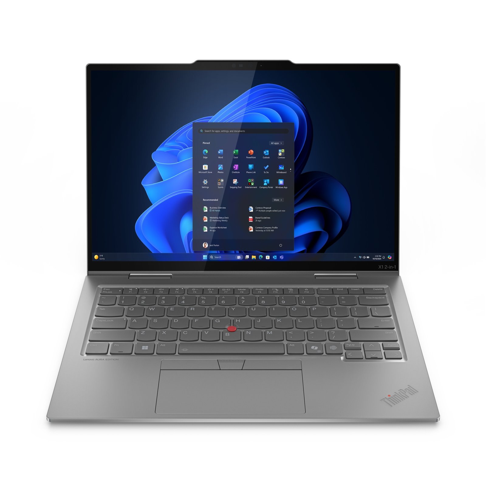 LENOVO TOPSELLER PREMIUM ThinkPad X1 2-in-1 Gen 10 Aura Edition Intel Core Ultra 5 235U Hybrid 35.6 21Q00033US