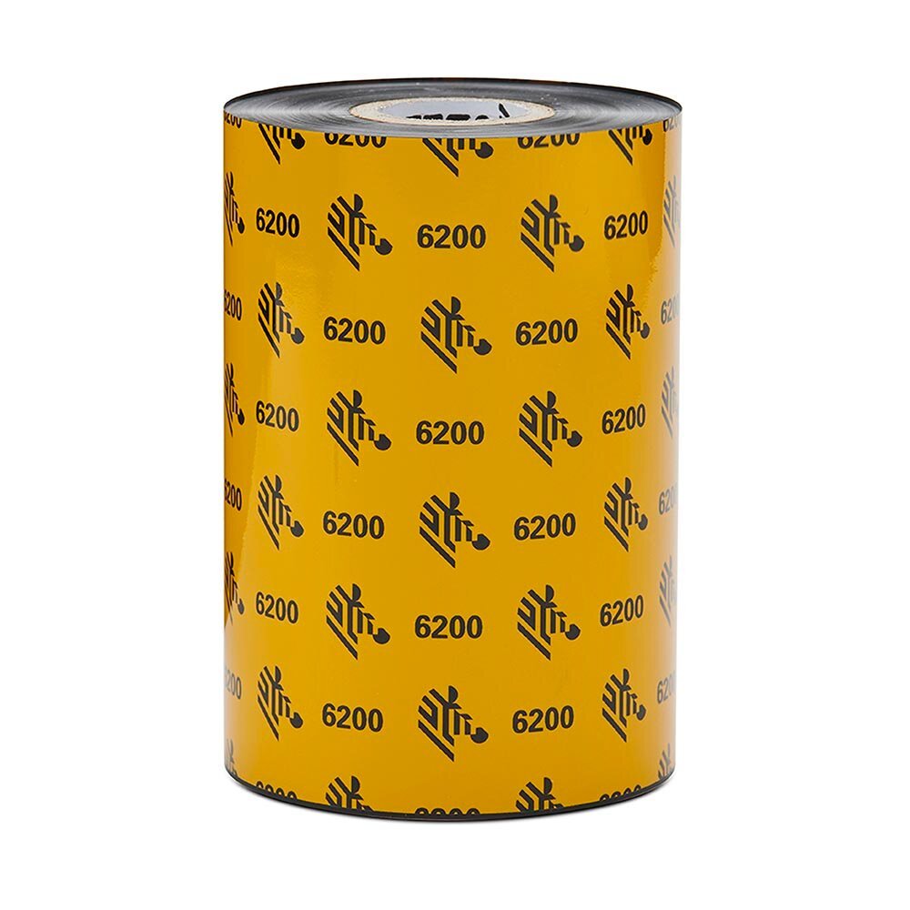 ZEBRA PRINT S1 - SUPPLIES 6200 Resin thermal ribbon 75 m Black 06200GS06407
