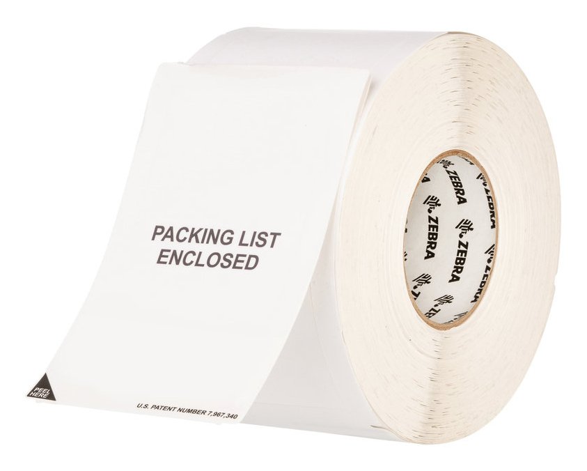 ZEBRA PRINT S1 - SUPPLIES Z-Slip Label White 10006703