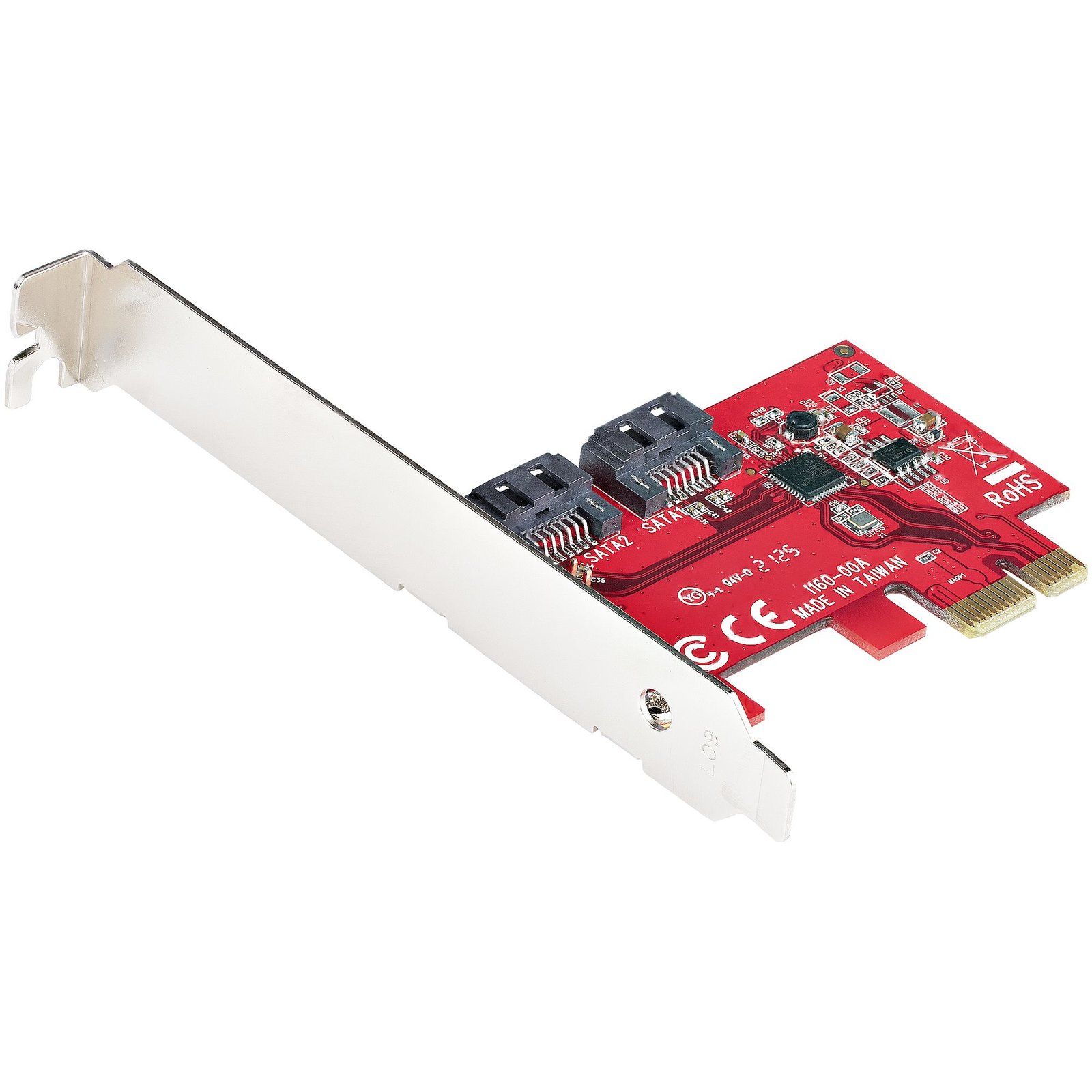 StarTech.com SATA PCIe Card - 2 Port Expansion - 6Gbps - Full/Low Profile - PCI Express to 2P6GPCIESATACRD
