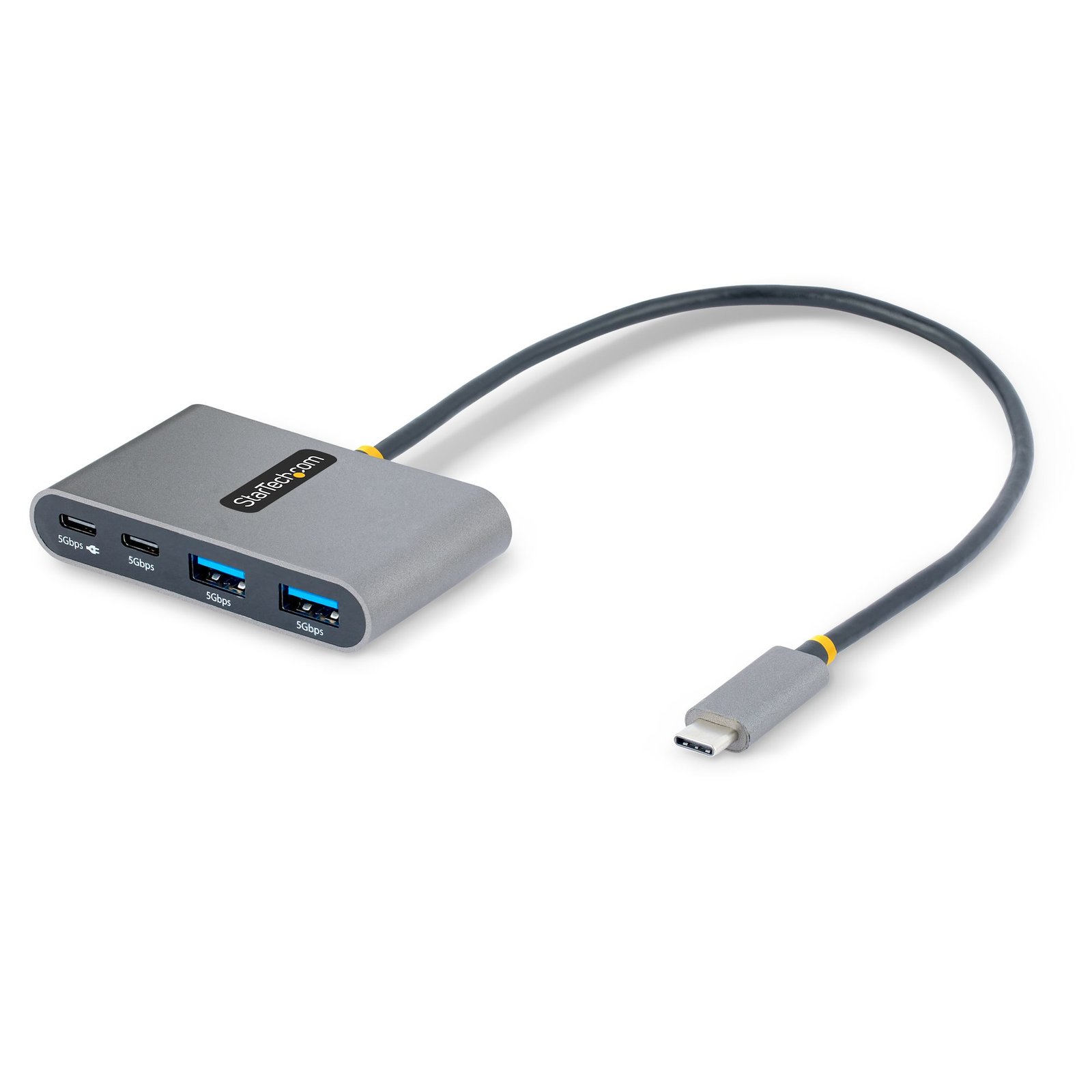 StarTech.com 4-Port USB-C Hub with 100W Power Delivery Pass-Through - 2x USB-A + - USB 3.0 5Gbps - 5G2A2CPDBUSBCHB