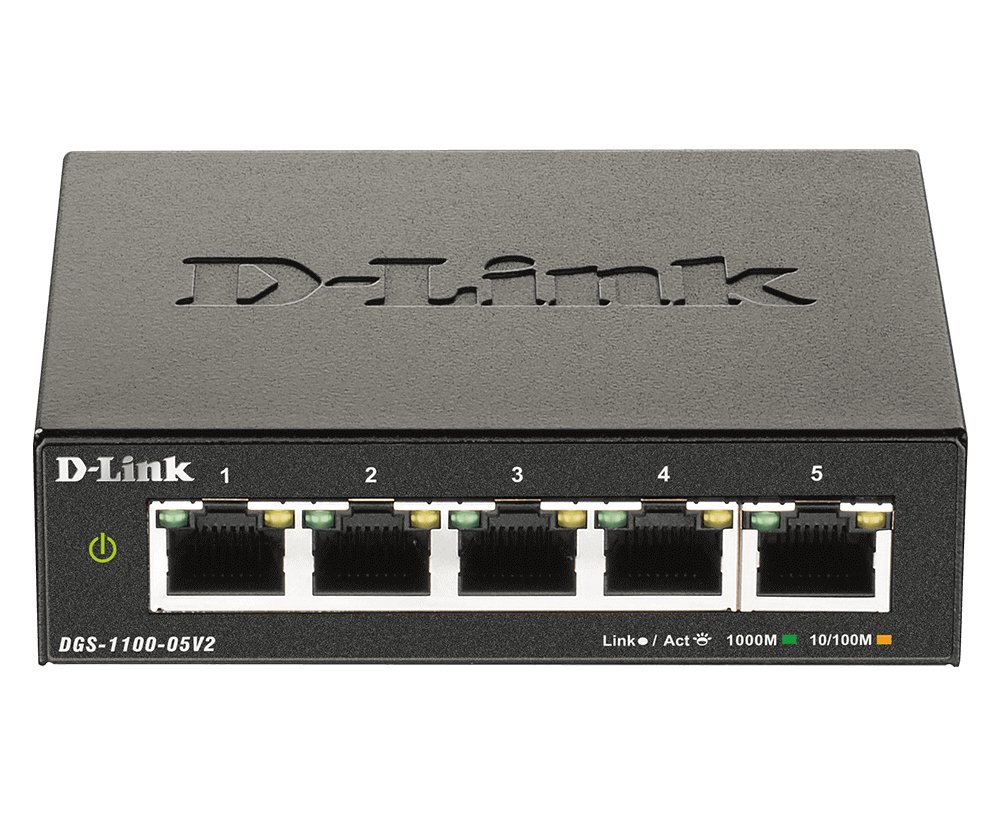 D-Link Systems 5-Port Gigabit Smart Managed Switch DGS110005V2