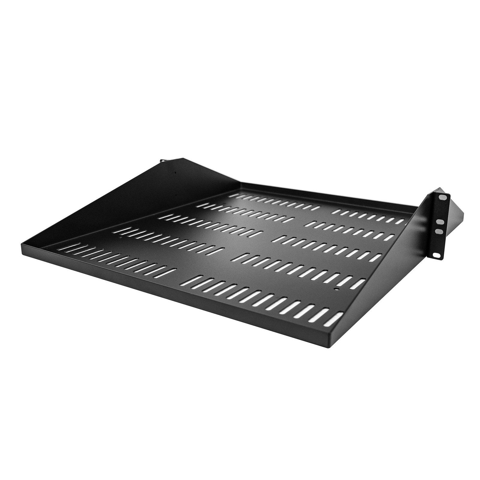StarTech.com 2U Server Rack Shelf, Center Mounted Universal Vented Rackmount Cantilever Tray for SHELF2U20CENTRV
