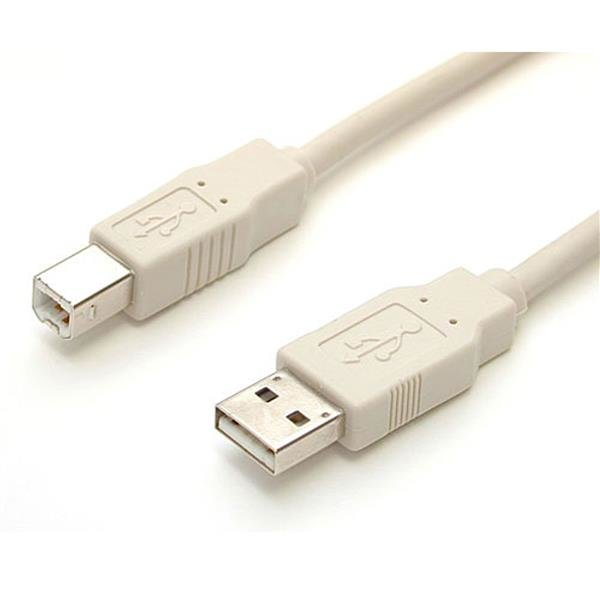 StarTech.com 15 ft Beige A to B USB 2.0 Cable - M/M USBFAB15