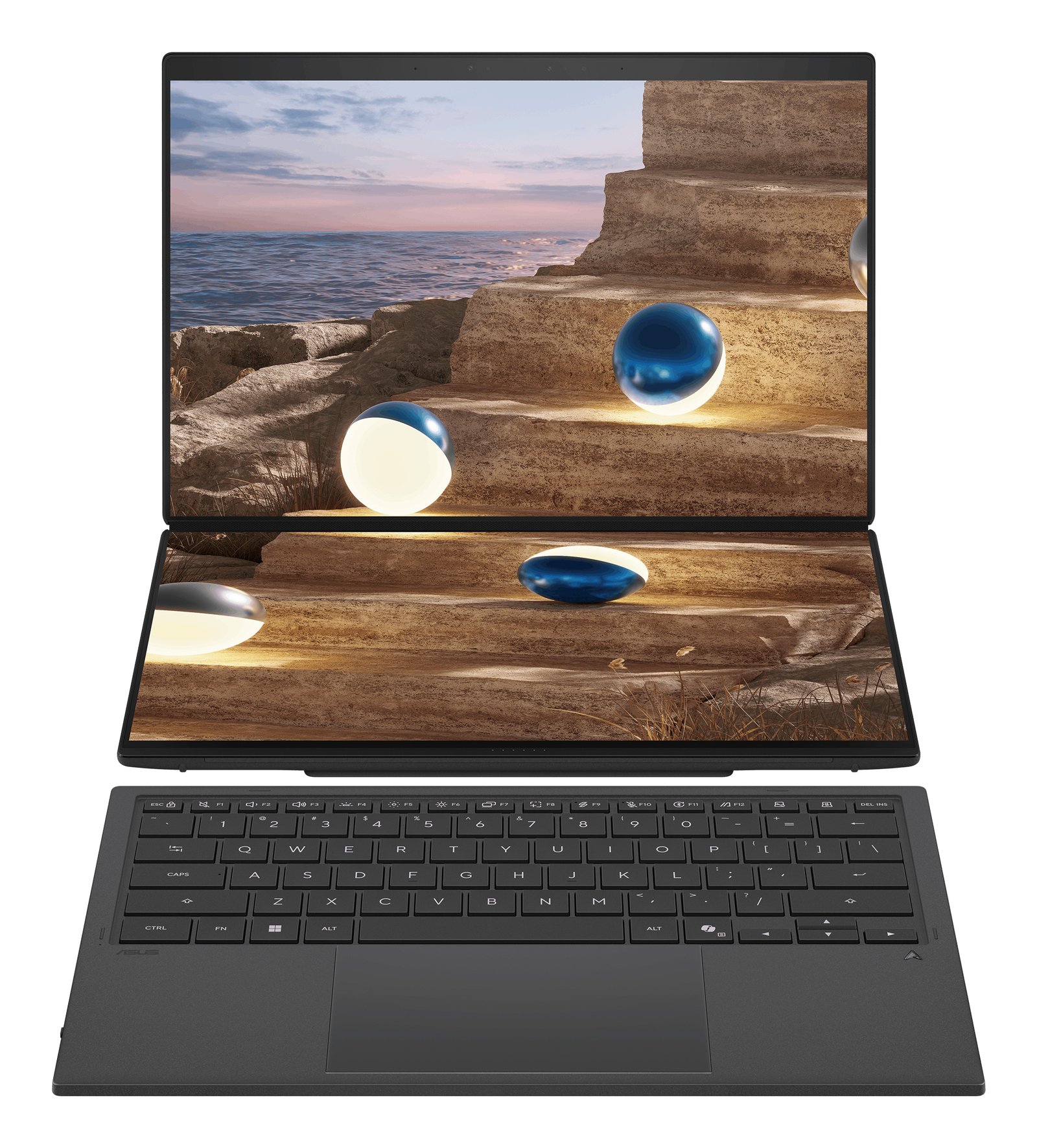 ASUS Notebooks Zenbook Duo UX8407AA-PSX9T Copilot+ PC Intel Core Ultra X9 388H Laptop 35.6 cm (14") UX8407AAPSX9T
