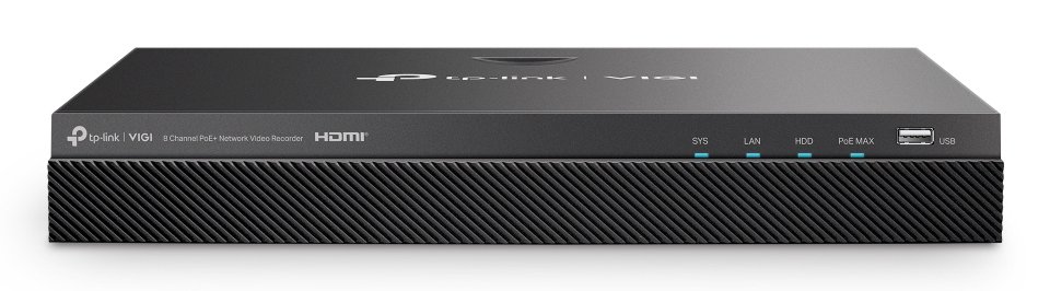 TP-Link VIGI NVR2008H-8MP-2TB network video recorder Black VIGINVR2008H8