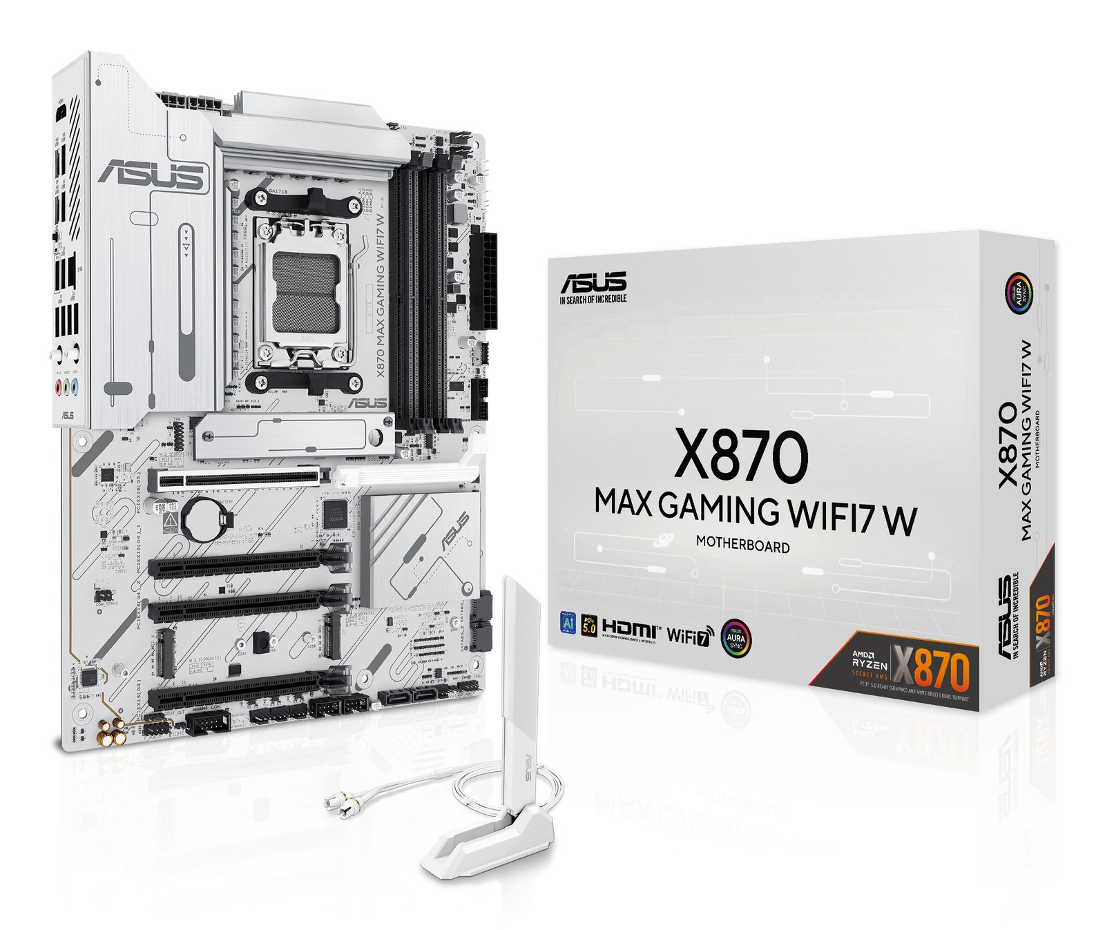 ASUS X870 MAX GAMING WIFI7 W AMD Socket AM5 ATX X870MAXGAMNGWF7