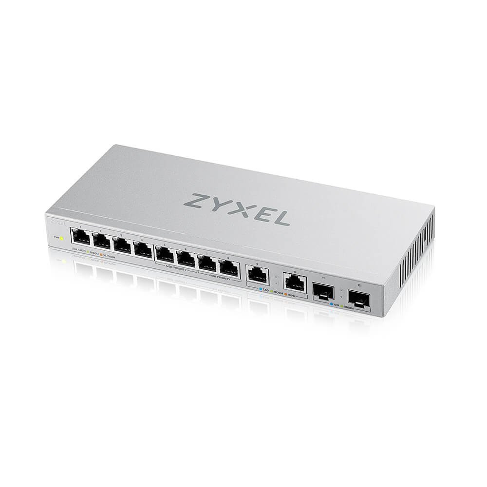 ZyXEL Communications XGS1010-12-ZZ0101F network switch Unmanaged Gigabit Ethernet (10/100/1000) Grey XGS101012