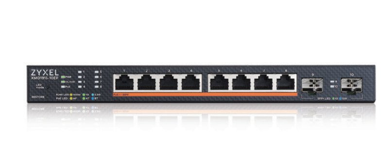 ZyXEL Communications XMG1915-10EP Managed L2 2.5G Ethernet (100/1000/2500) Power over (PoE) XMG191510EP